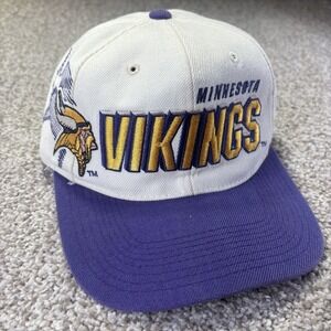 Vintage Minnesota Vikings Hat Cap Snap Back NFL Sports Specialties Shadow